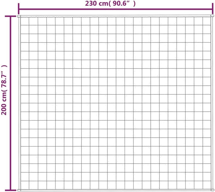 Brokky Gewichtsdecke Grau 200x230 cm 9 kg Stoff Entspannungsdecke Schwere Decke zum Schlafen Erwachs