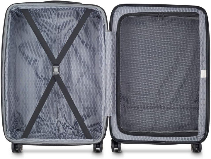 DELSEY PARIS Meteor Kabinenkoffer, schmal, 4 Doppelrollen, 55 cm, für Erwachsene, Unisex, Purpur-08