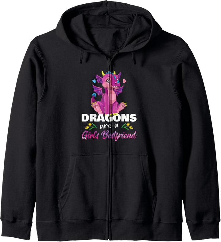 Dragons Are A Girl's Best Friend - Dragon Lover Gift Kapuzenjacke