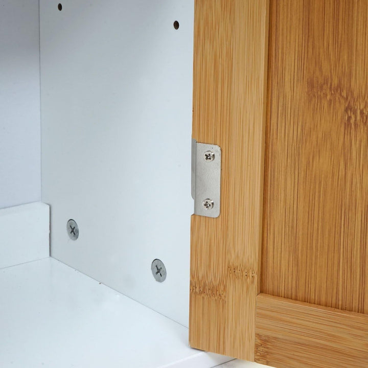 Mendler Waschbeckenunterschrank HWC-A85, Badschrank 60x60x30cm - Bambus, Bambus