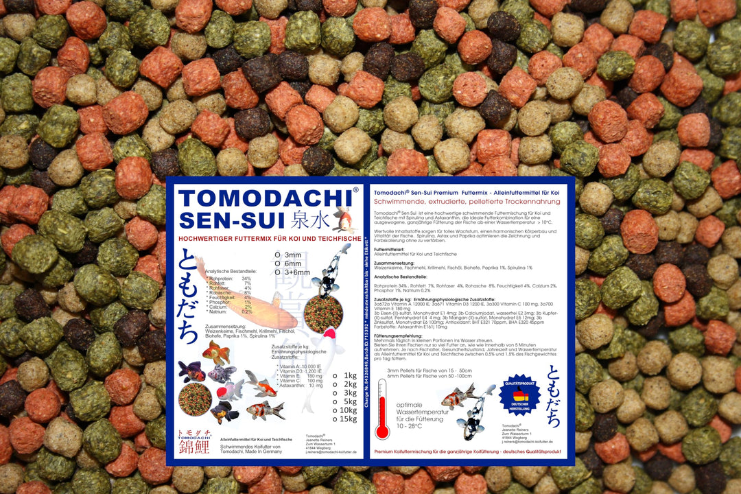 Koifutter, Schwimmfutter, Premium Koifuttermischung, Koimix, Teichfuttermix, Spirulina, Astax, Papri