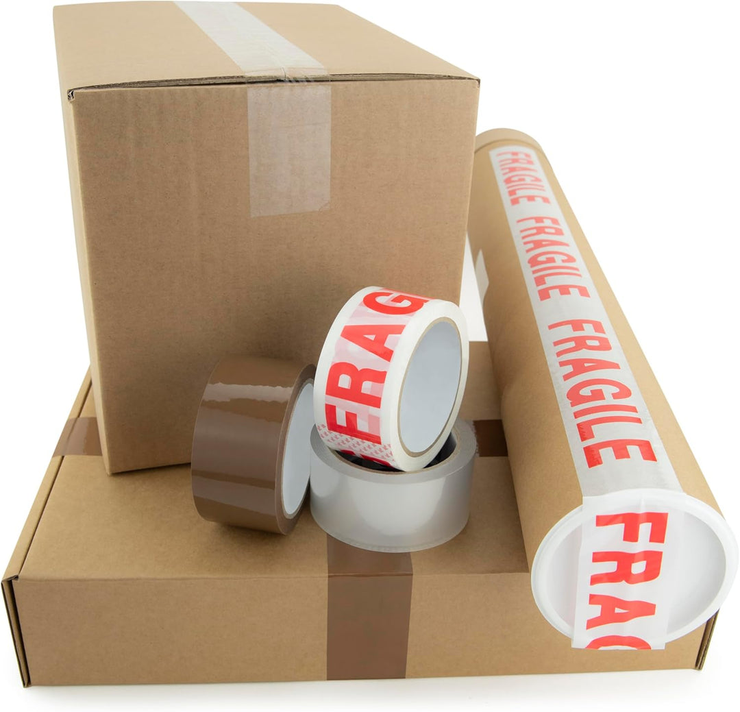 Rapesco 1682 Germ-Savvy Antibakteriell 960 Klebeband-Handabroller mit 5 „Fragile“ Packbänder Spender