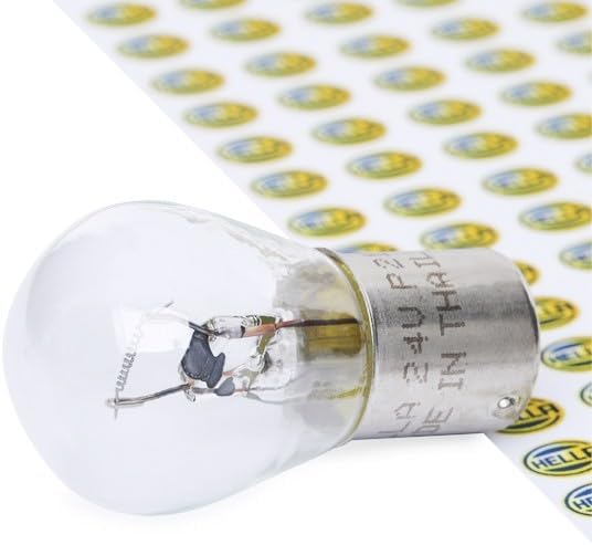 HELLA 8GA 002 073-241 Glühlampe - P21W - Heavy Duty - 24V - 21W - Sockelausführung: BA15s - Schachte