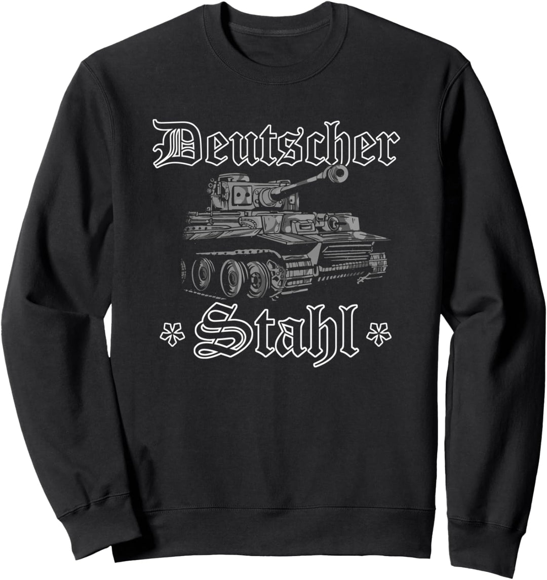 Panzer Kampfpanzer Tiger Deutscher Stahl Panzerfahrer Sweatshirt