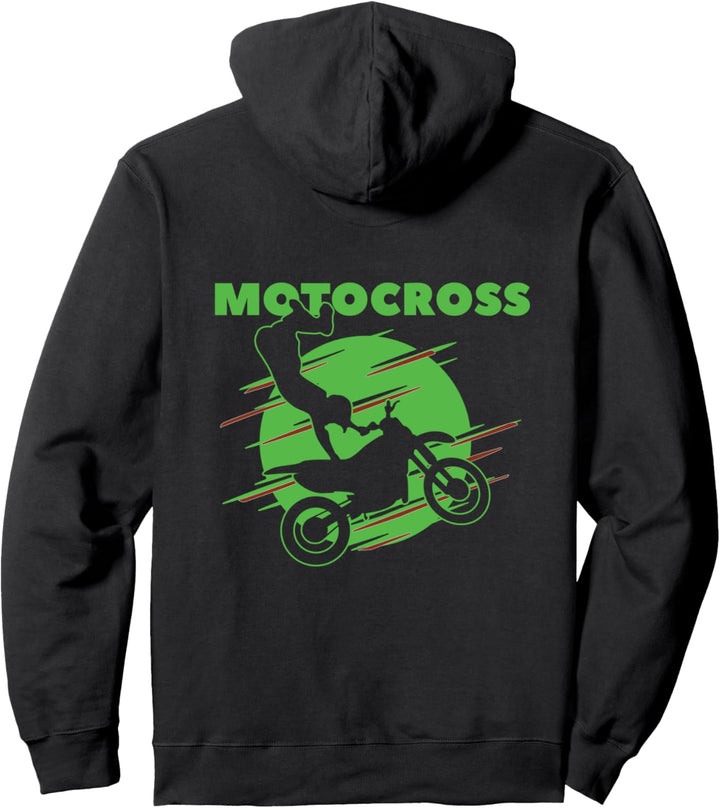 Motocross Bike Design Pullover Hoodie