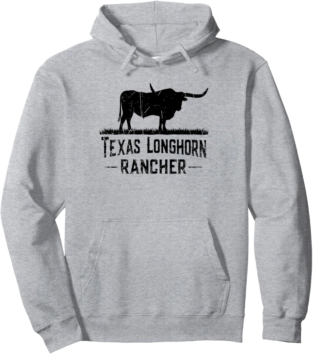Texas Longhorn Rancher - Longhorn Kuh für Rinder Bauer Pullover Hoodie