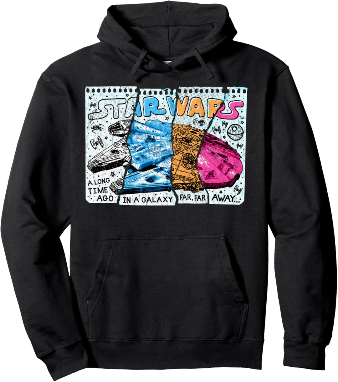 Star Wars Millenium Falcon Sketchy Pullover Hoodie
