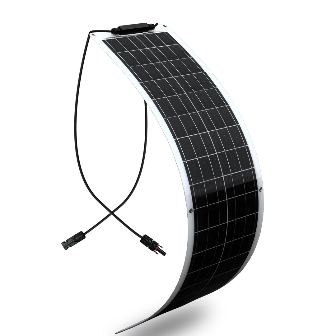 50W Flexibles Solar Panel Monokristallines Solarpanel 18V Solarmodul für 12V Batterien, Photovoltaik