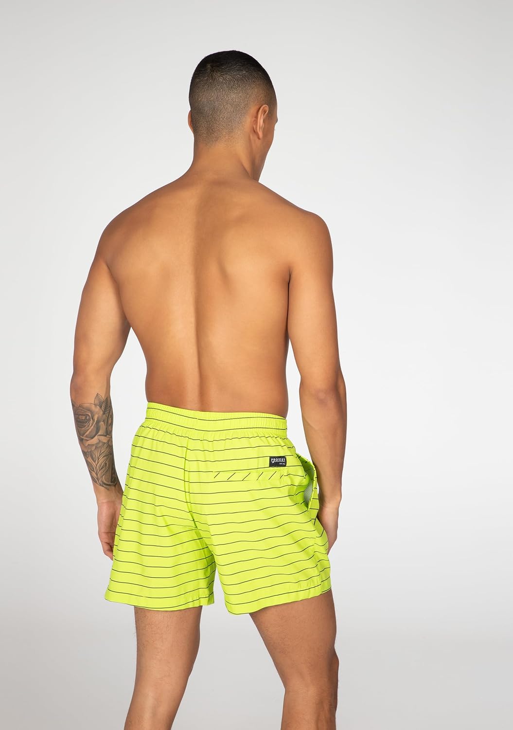 Protest Herren Badeshorts Sharif L Grün (Lime Up), L Grün (Lime Up)