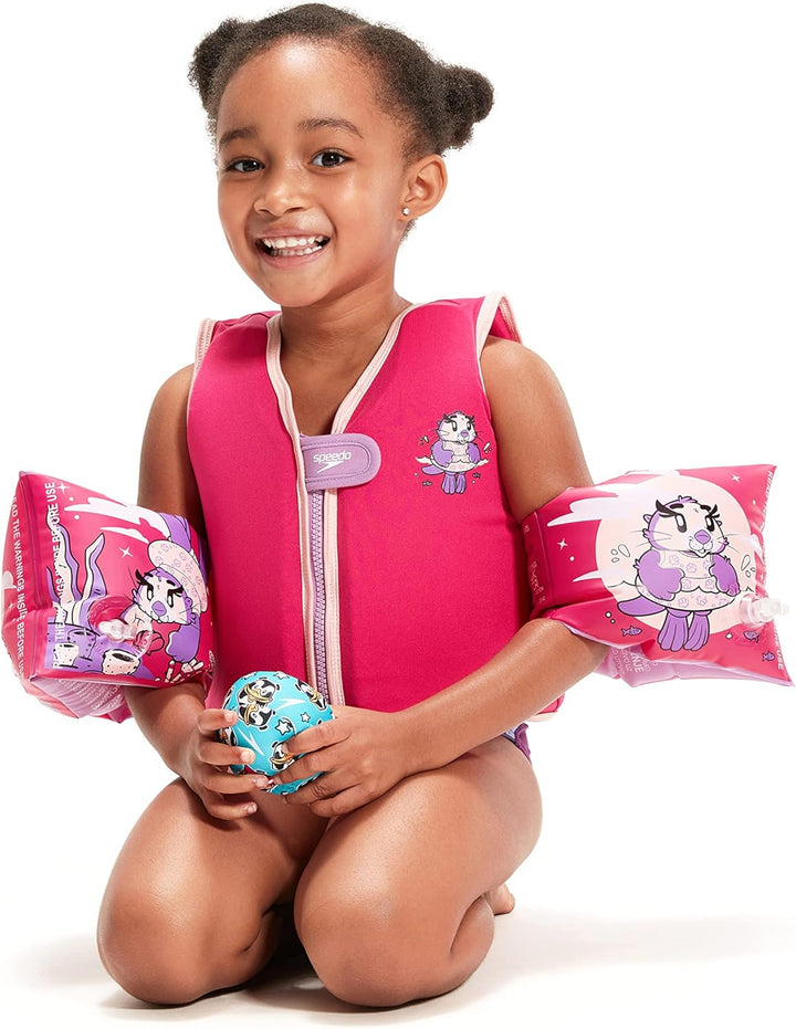 Speedo Kinder Character Printed Fv Swimsuit 2 Jahre Aria Miami-lila/Taro, 2 Jahre Rosa