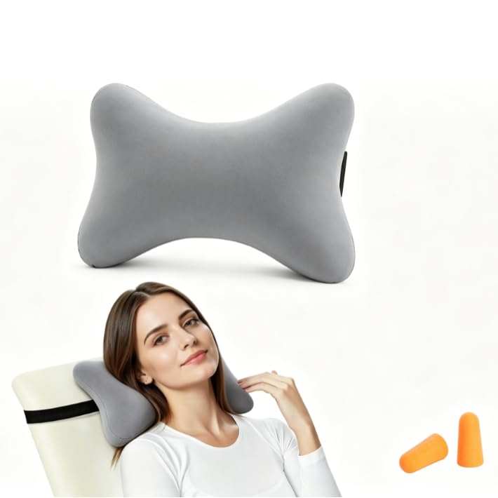 Nackenkissen für Gartenstühle aus Memory Foam | Ergonomisch Nackenkissen Auto, Kühlendem Bezug, für