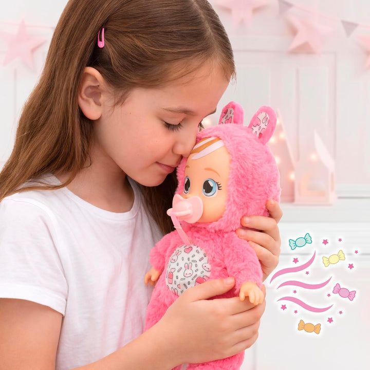 CRY Babies Soft SCENTS Coney Plüsch-Babypuppe Plüsch-Babypuppen, gekleidet in einen superweichen Pyj