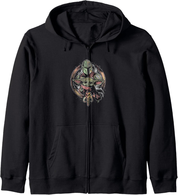 Star Wars: The Mandalorian- Buddies Circle vorne und hinten Kapuzenjacke