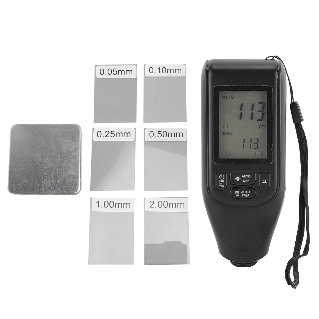 Bewinner Digitales Schichtdickenmessgerät - Neu aufgerüstete HW400, Ultrahochpräzise Sonde, Lackmil
