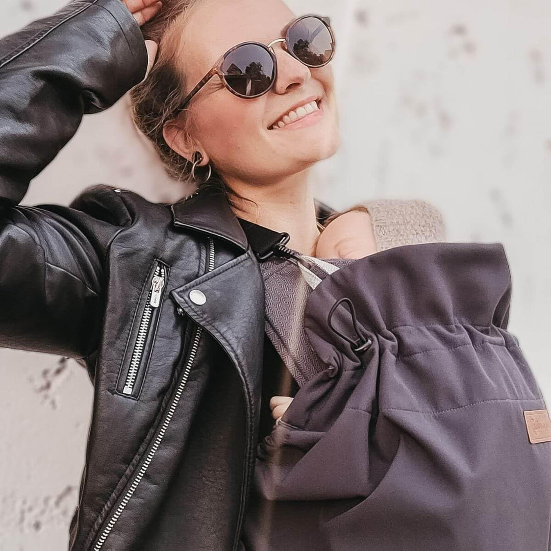 Hoppediz Tragecover aus Softshell - Universalcover für Babytrage und Tragetuch