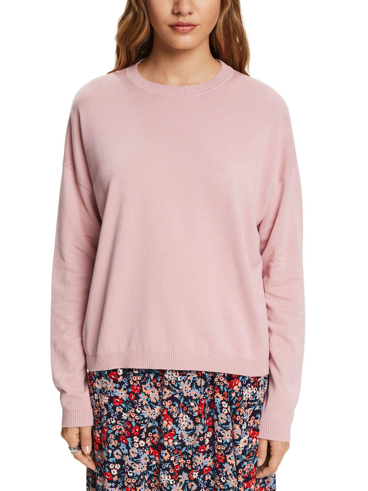 ESPRIT Oversize Pullover, 100% Baumwolle XXS Old Pink, XXS Old Pink