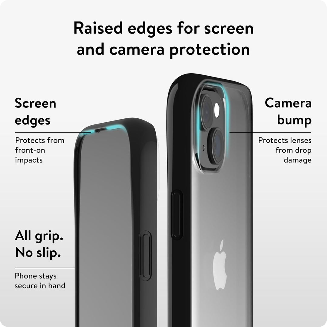 Mous Hülle für iPhone 15 Durchsichtig Case - Clarity - Handyhülle iPhone 15 Case - Transparent Krist