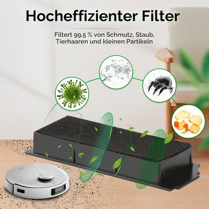 (15 Stück) Ersatzteile für ECOVACS DEEBOT DEEBOT X1 Omni X1 PRO Omni X1 Omni T10 Omni Zubehör-Kit, 1