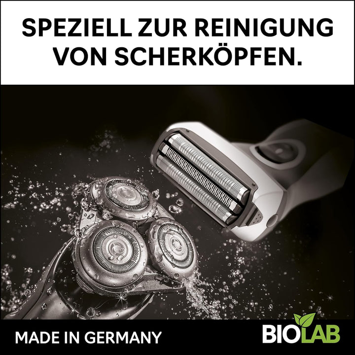 BIOLAB Bio Scherkopfreiniger (1000 ml) Nachfüllflüssigkeit für Clean & Renew, passend für Braun Seri