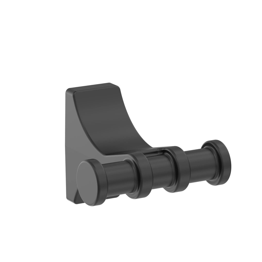Amerock Davenport Übergangshaken für Bademäntel, matt, Schwarz Robe Hook Matte Black, Robe Hook Matt
