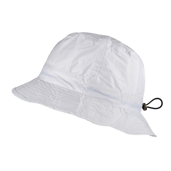 Toutacoo. Regenhut. Regenbob. Einstellbar. Nylon-Look M-L 06-weiss, M-L 06-weiss