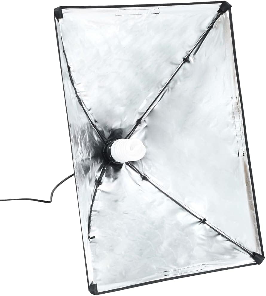 Mangloder Fotostudio-Set mit Softboxen Hintergrundsystem und Lichtstativ für Studiofotografie, Portr