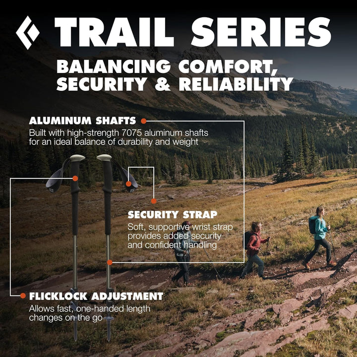 Black Diamond Trail Trekking Poles Pine Smoke