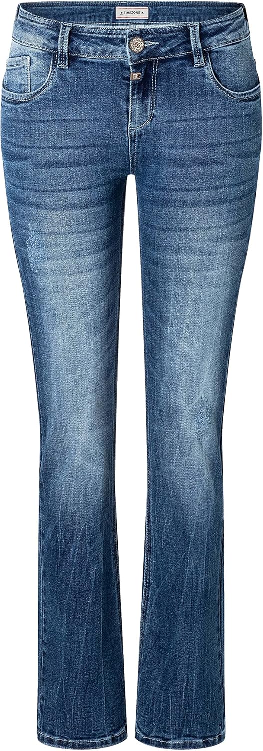 Timezone Damen Slim Lisatz Jeans 30W / 32L Mountain Blue Wash, 30W / 32L Mountain Blue Wash