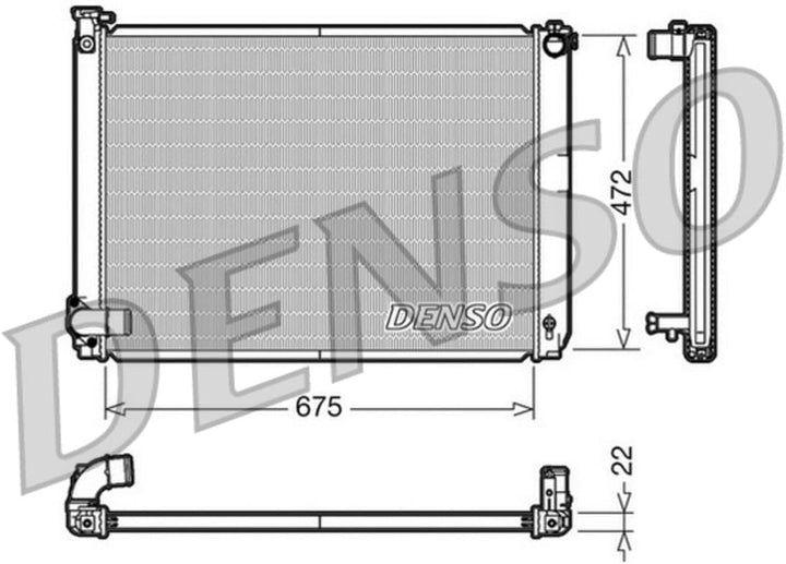 Denso DRM51005 Kühler, Motorkühlung