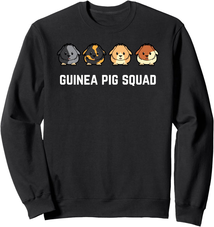 Lustiger Meerschweinchen Nagetier Squad Team Sweatshirt