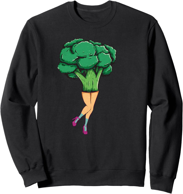 Vintage Brokkoli Vegan Broccoli - Gemüse Veggie Brokkoli Sweatshirt