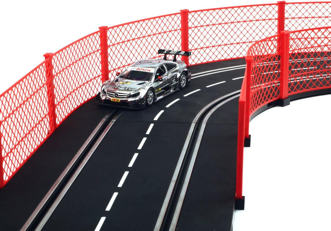 Overdrive-Racing Fangzaun System Rot 1m kompatibel mit Carrera Digital 124 132 EVO Kurven Geraden Za