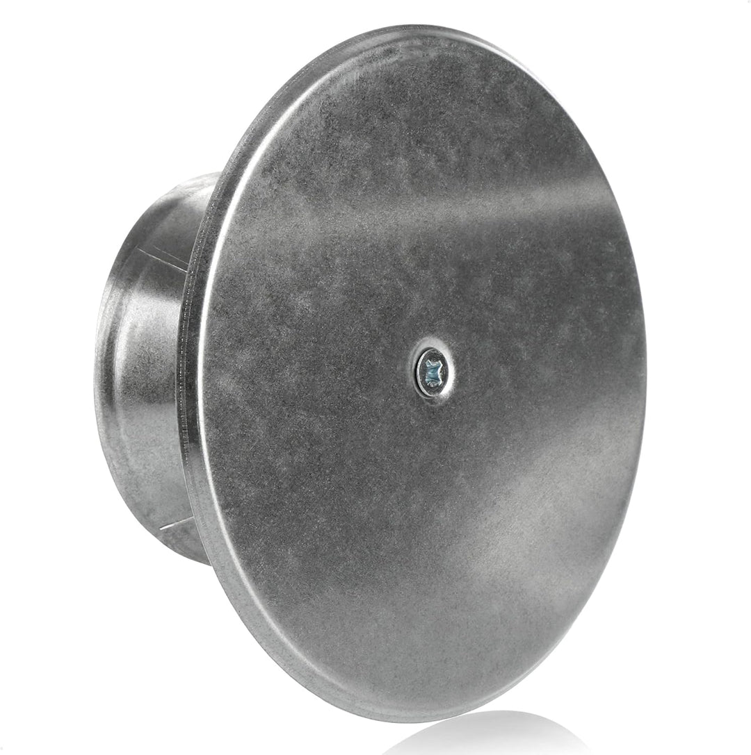 COM-FOUR® Kaminlochdeckel mit Isolierungsplatte - Kaminverschluss aus verzinktem Stahl - Ofenlochdec