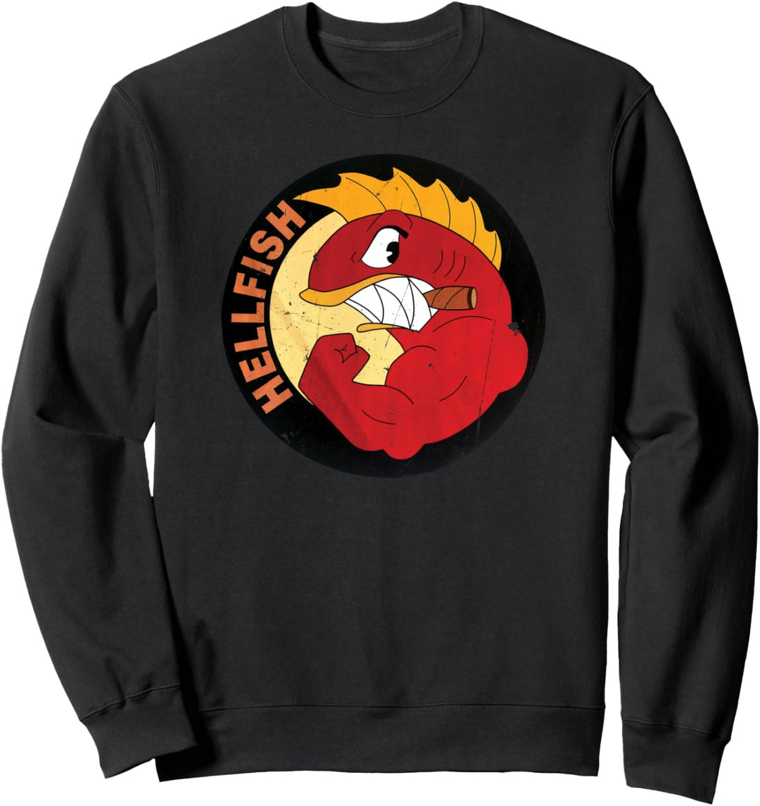Fliegender Höllenfisch-rasender Grossvater Abe Sweatshirt