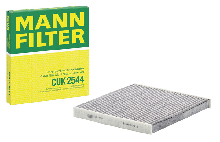 MANN-FILTER CUK 2544 Innenraumfilter – Pollenfilter mit Aktivkohle – Für PKW Single CUK, Single CUK