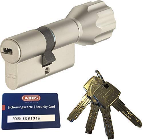 ABUS EC660 ECK660 Profil-Knaufzylinder Länge (a/b) Z50/K35mm (c=85mm) mit 4 Schlüssel, mit Sicherung