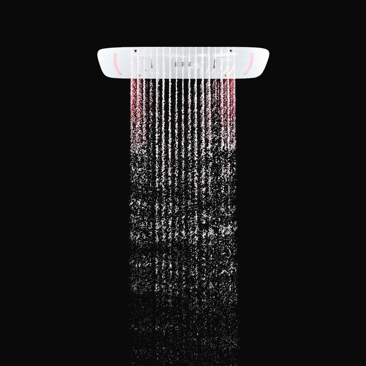Design XL LED Regendusche 68 x 43 cm Soho 2.0 in Schwarz Matt