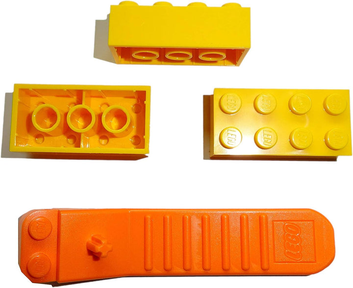 LEGO Classic. 100 Stück 2x4 Steine (3001) mit Steinetrenner (gelb)