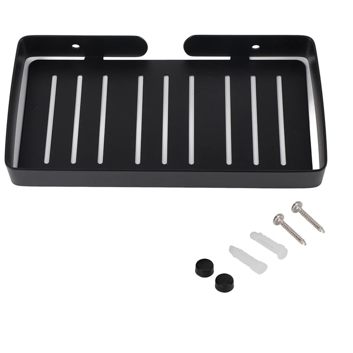 Bad-Regal-Lagerung, Wandhalterung Edelstahl Halter Abflussregal Regal, Combo Organizer Korb für Bad
