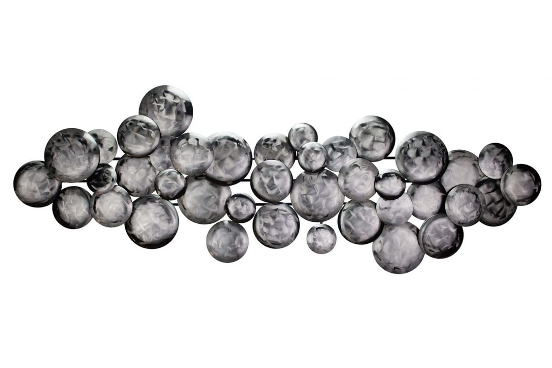 KunstLoft Wanddeko Metall | 100% HANDGEFERTIGT | 111x38x6,5cm | Wandbild Metall 'Pulsating' | Abstra