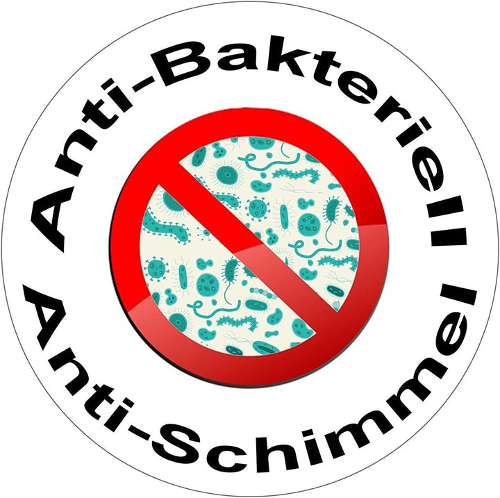 Spirella Anti-Schimmel Duschvorhang - Anti-Bakteriell, waschbar, wasserdicht, Polyester, „Lovejoy“ 1
