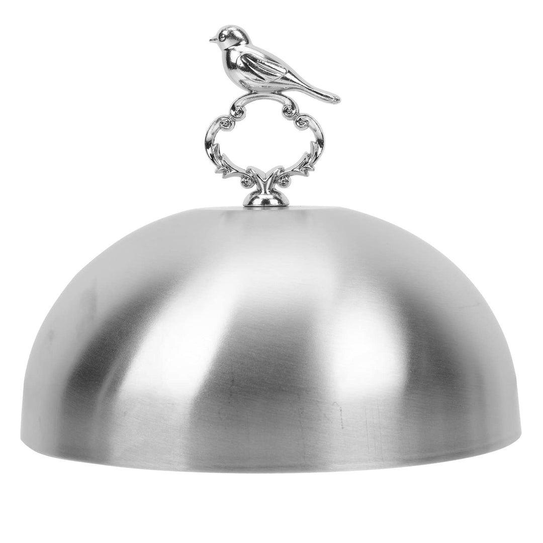 Zerodeko Edelstahl Food Dome Cover Praktische Steak Abdeckung Für Grill Und Küche Silber Schützt Leb