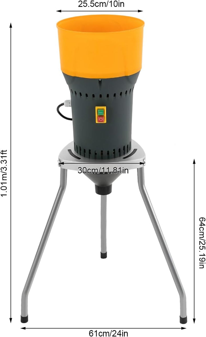 Elektrische Getreidemühle Mühle Kornmühle Getreidemühle Futtermühle mit 5 Schleifsiebe für Getreide