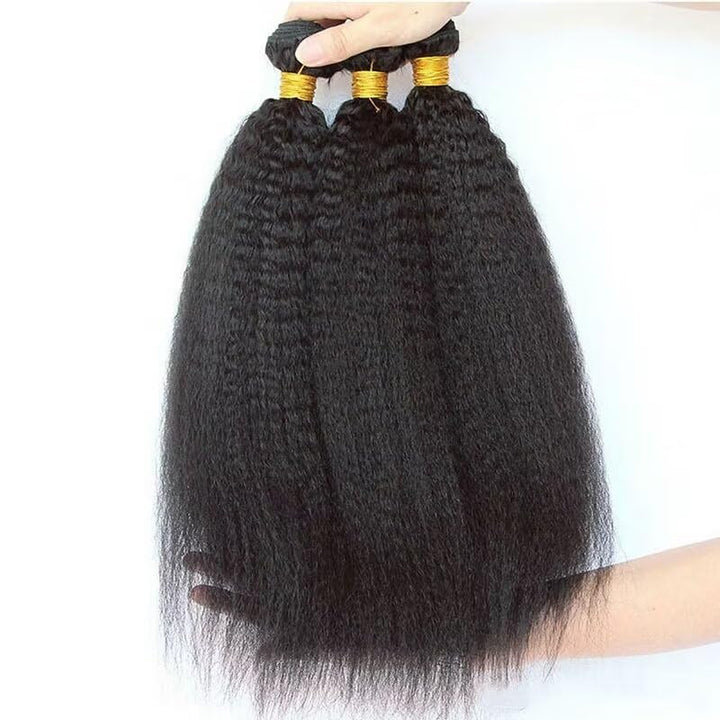 9A Brazilian Hair Bundle Kinky Straight Human Hair 3 Bundles Brasilianische Haare Bündel Echthaar We