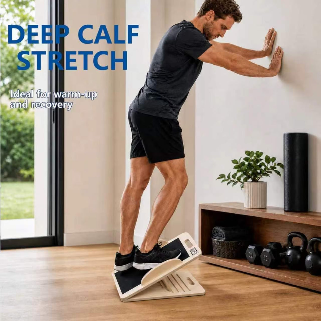 Balance Board - Wadendehner Schrägbrett aus Holz -Übungshilfe - Holz Balance Trainer für Core, Gleic