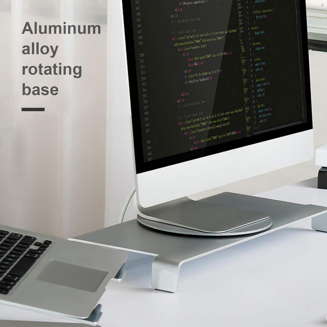 Monitor Drehteller 360-Grad-Drehung Computer Monitor Basis Aluminiumlegierung Drehtischständer für C