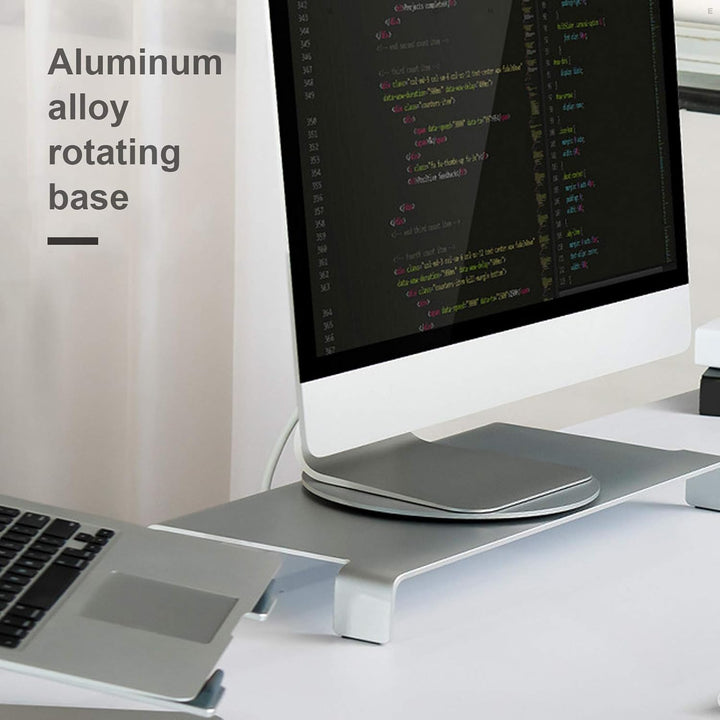 Monitor Drehteller 360-Grad-Drehung Computer Monitor Basis Aluminiumlegierung Drehtischständer für C