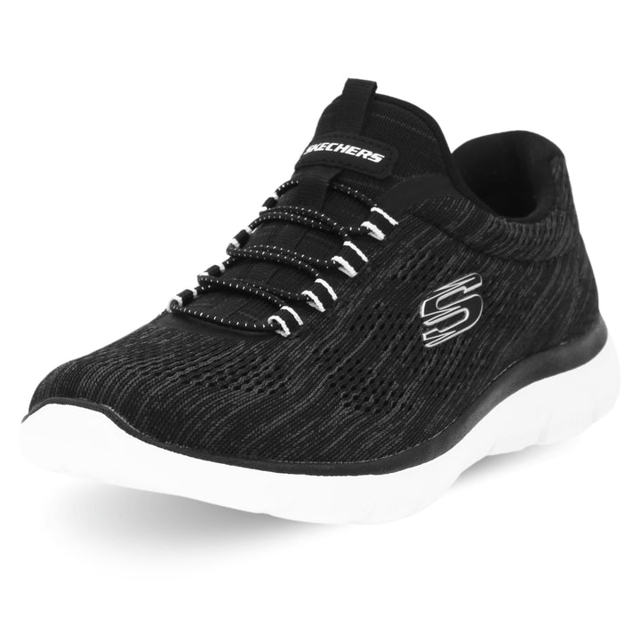 Skechers Damen Summits Fun Flare Sneaker 39 EU Schwarz, 39 EU Schwarz