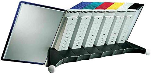 Durable Sichttafelsystem Sherpa Table mit 10 Sichttafeln, 1 Stück, schwarz/grau, 563222 Tisch 10 Taf