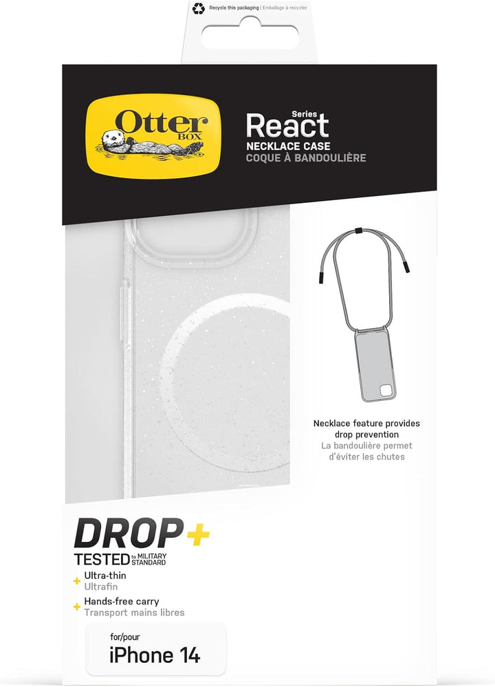 OtterBox React Necklace Hülle mit MagSafe für iPhone 16e, iPhone 14, ultraschlanke, schützende Hülle